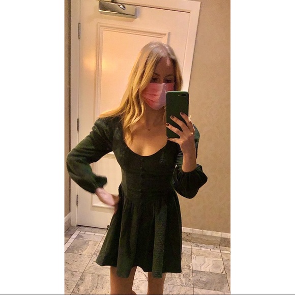 Majorelle Alessandra Mini Dress In Olive Green - Picture 13 of 13